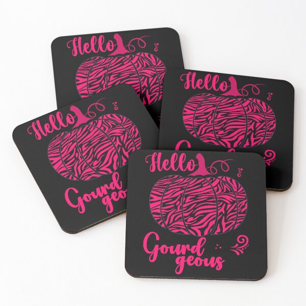Item preview, Hello Gourdgeous, Pretty Zebra Print Fall Pumpkin - Pink designed and sold by PearlMoonGrapes.