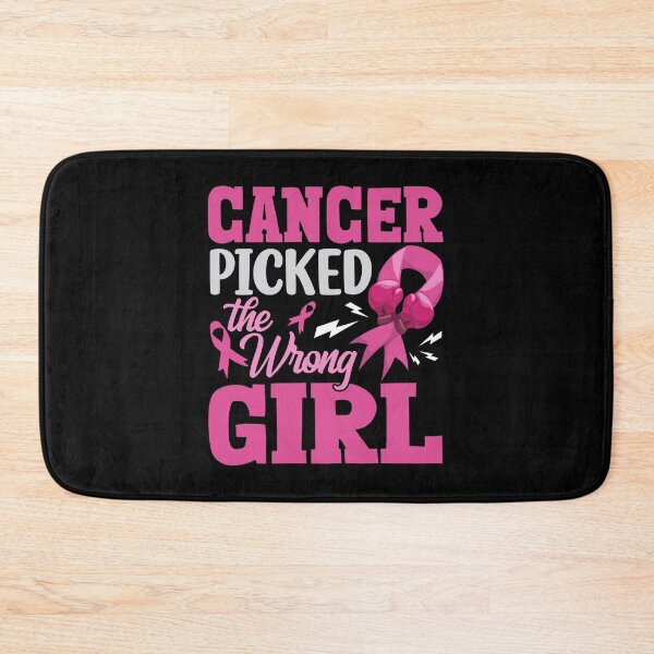Item preview, Cancer Picked The Wrong Girl Breast Cancer Awareness. designed and sold by ElzaMathurinppi.
