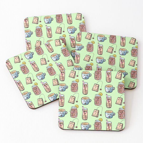 Item preview, Black Tea Lover on Mint Green designed and sold by Love-of-Line.