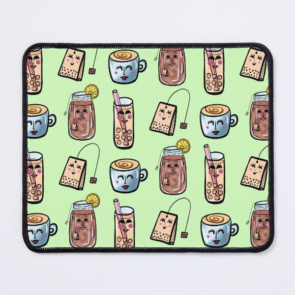Item preview, Black Tea Lover on Mint Green designed and sold by Love-of-Line.