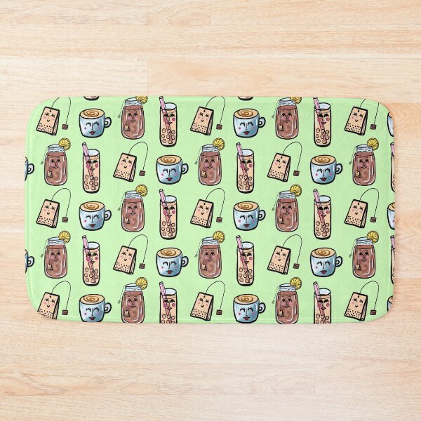 Item preview, Black Tea Lover on Mint Green designed and sold by Love-of-Line.