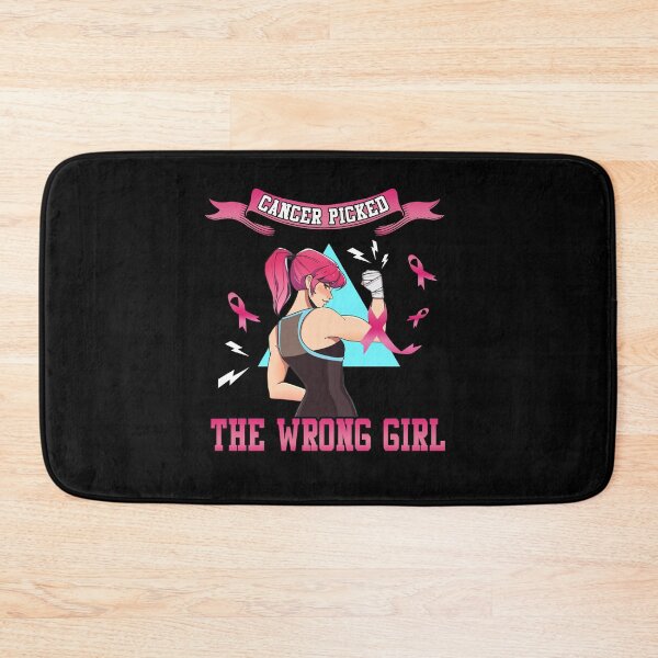 Item preview, Cancer Picked The Wrong Girl Breast Cancer Awareness designed and sold by ElzaMathurinppi.
