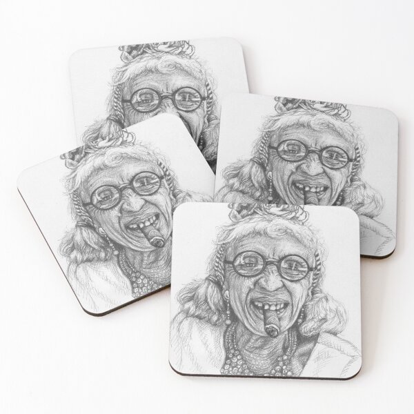 Item preview, Portrait Old Lady from Cuba designed and sold by Arts & Dogs.