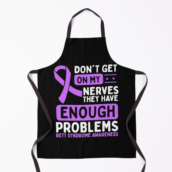 Item preview, Rett Syndrome Rett Syndrome Awareness Nerves Purple Ribbon designed and sold by TerrellOneal.