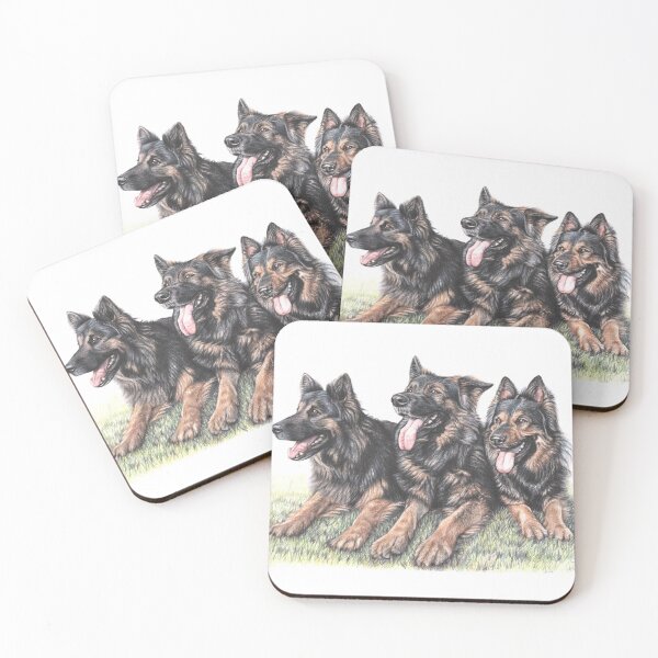 Item preview, Longhaired German Shepherds designed and sold by Arts & Dogs.