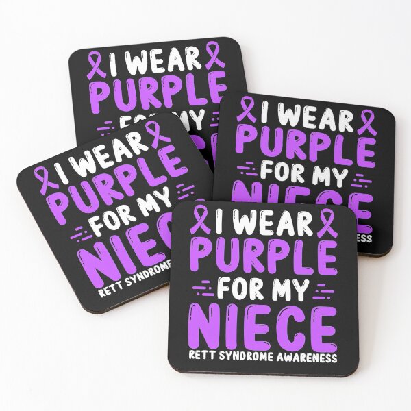 Item preview, Rett Syndrome Rett Syndrome Awareness Niece Purple Ribbon designed and sold by TerrellOneal.