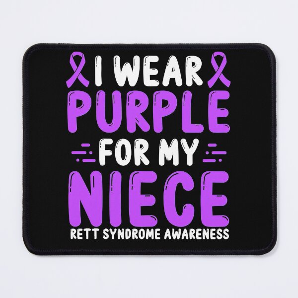 Item preview, Rett Syndrome Rett Syndrome Awareness Niece Purple Ribbon designed and sold by TerrellOneal.