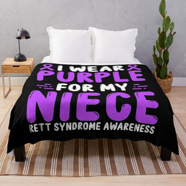 Item preview, Rett Syndrome Rett Syndrome Awareness Niece Purple Ribbon designed and sold by TerrellOneal.