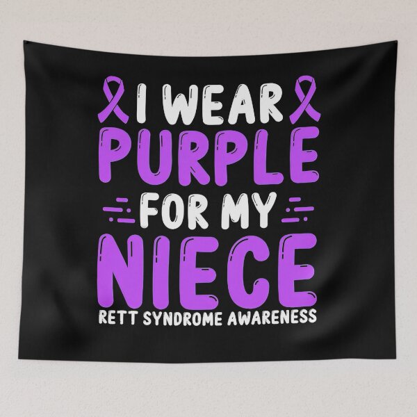 Item preview, Rett Syndrome Rett Syndrome Awareness Niece Purple Ribbon designed and sold by TerrellOneal.