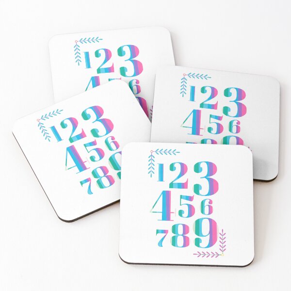 Item preview, Kids Wall Art Numbers 1-9 Rainbow Theme designed and sold by BelleZeare.