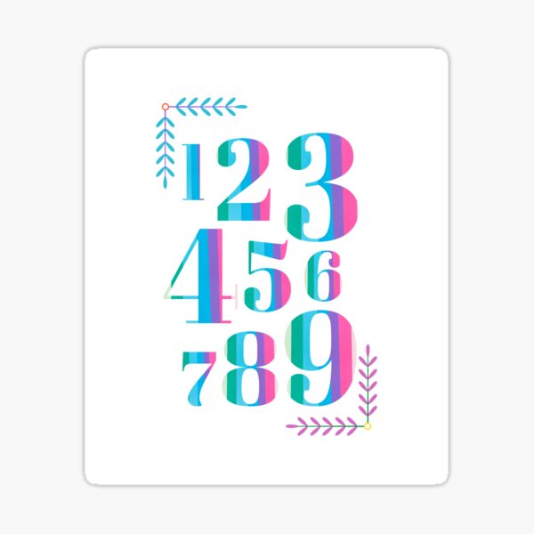 NUMBERS FOR KIDS, NUMBERS FOR KIDS Sticker by almichelandrea