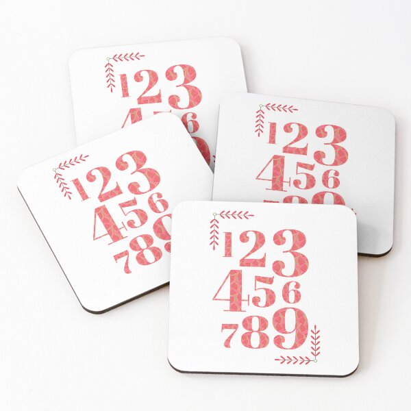 Item preview, Kids Wall Art Numbers 1-9 Pink Watermelon Theme designed and sold by BelleZeare.