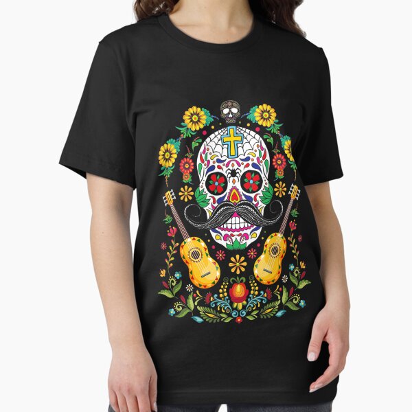 Item preview, Day of the Dead Guitar Sugar Skull Dead Dia De Muertos designed and sold by DerryReinhard.