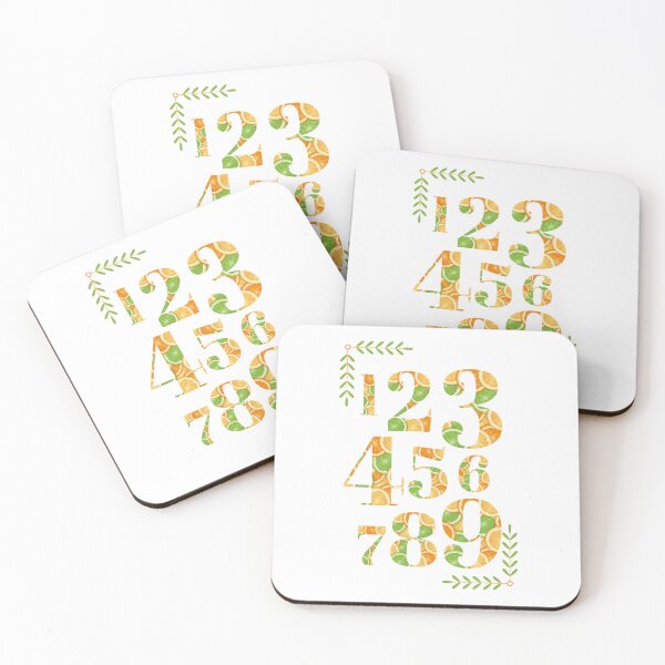 Item preview, Kids Wall Art Numbers 1-9 Citrus Theme designed and sold by BelleZeare.