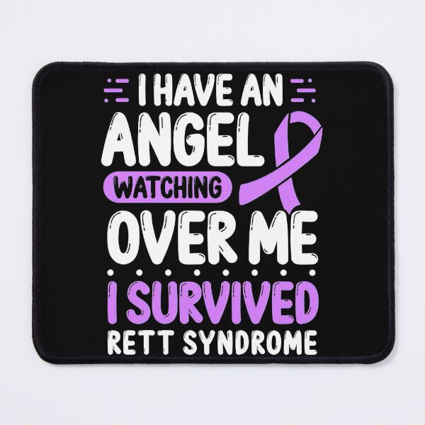 Item preview, Rett Syndrome Rett Syndrome Awareness Purple Ribbon I Angel designed and sold by TerrellOneal.