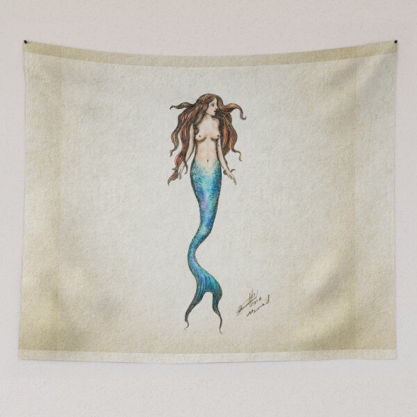 Item preview, Hand Drawn Mermaid designed and sold by Daniel Watts.