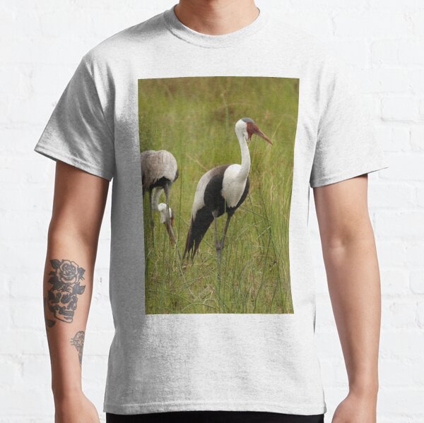 Wattled Crane pair Classic T-Shirt