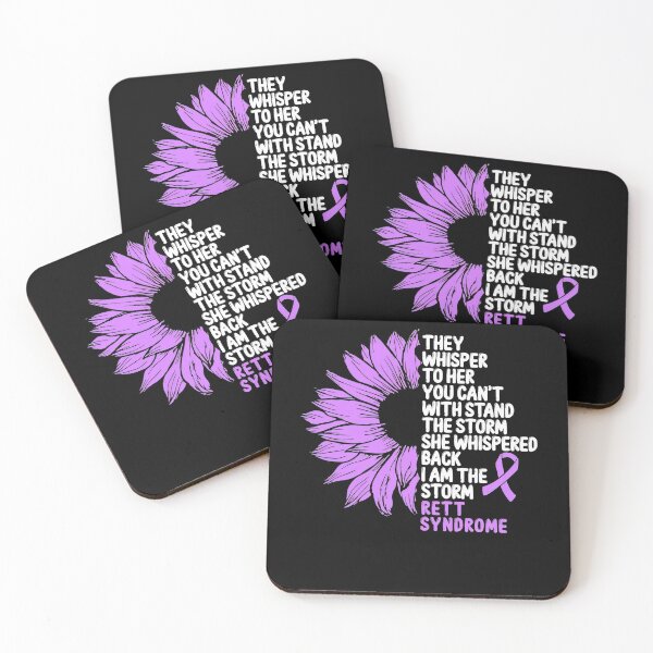 Item preview, Rett Syndrome Rett Syndrome Awareness Purple Ribbon the Storm designed and sold by TerrellOneal.