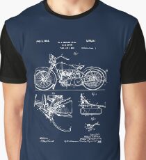 Harley Davidson Model JD Patent Poster, Motorcycle Print, Harley Davidson Poster, Motorcycle Art, Blueprint Graphic T-Shirt