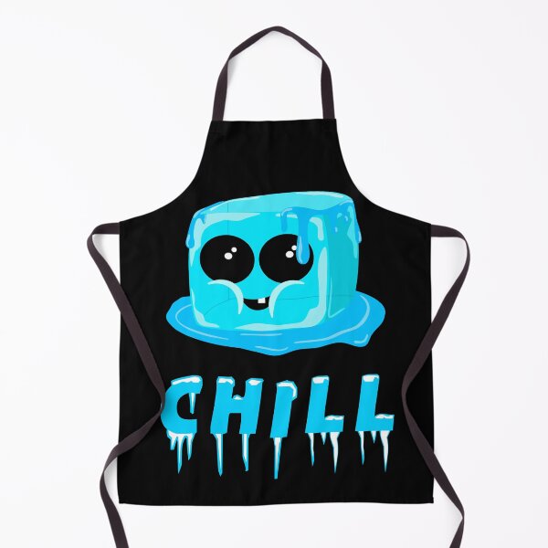 Item preview, Chill out and take it easy cute ice cube toon life quote designed and sold by Me-D-Ogre.