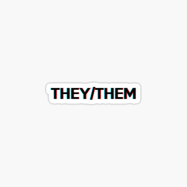 They/Them Sticker