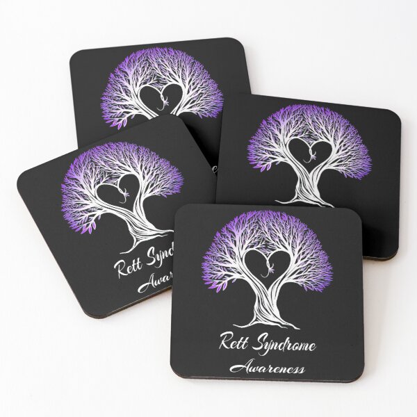 Item preview, Rett Syndrome Rett Syndrome Awareness Purple Ribbon Tree With Heart designed and sold by TerrellOneal.