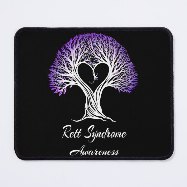 Item preview, Rett Syndrome Rett Syndrome Awareness Purple Ribbon Tree With Heart designed and sold by TerrellOneal.