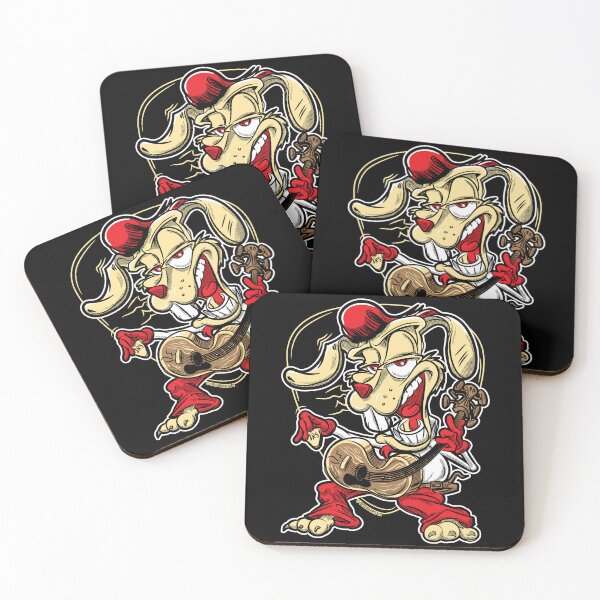 Item preview, Rock-A-Billy Rabbit with a pompadour and guitar designed and sold by eShirtLabs.