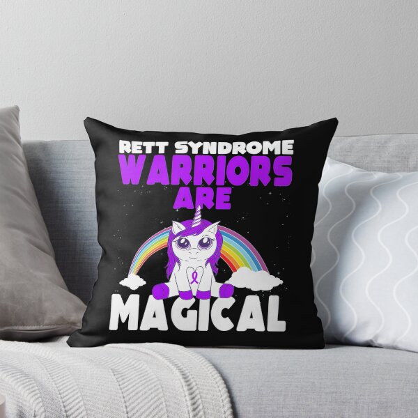 Item preview, Rett Syndrome Rett Syndrome Awareness Purple Ribbon Unicorn designed and sold by TerrellOneal.