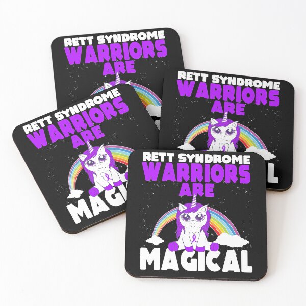Item preview, Rett Syndrome Rett Syndrome Awareness Purple Ribbon Unicorn designed and sold by TerrellOneal.