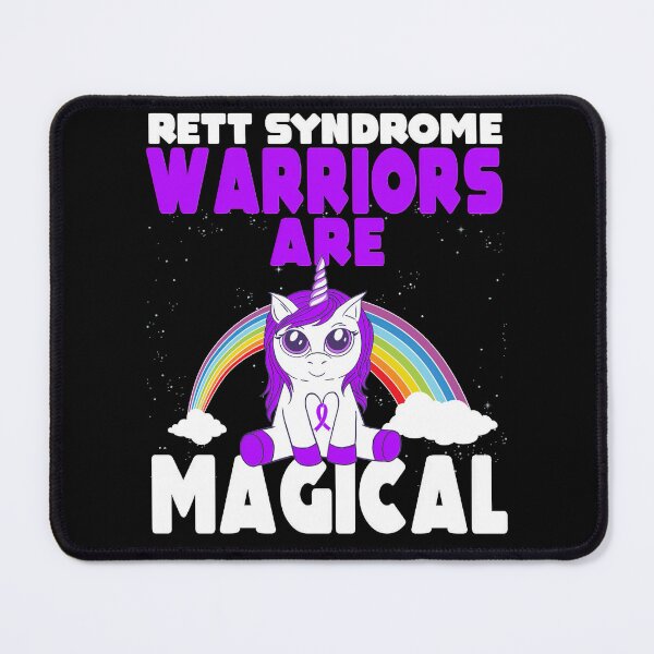 Item preview, Rett Syndrome Rett Syndrome Awareness Purple Ribbon Unicorn designed and sold by TerrellOneal.