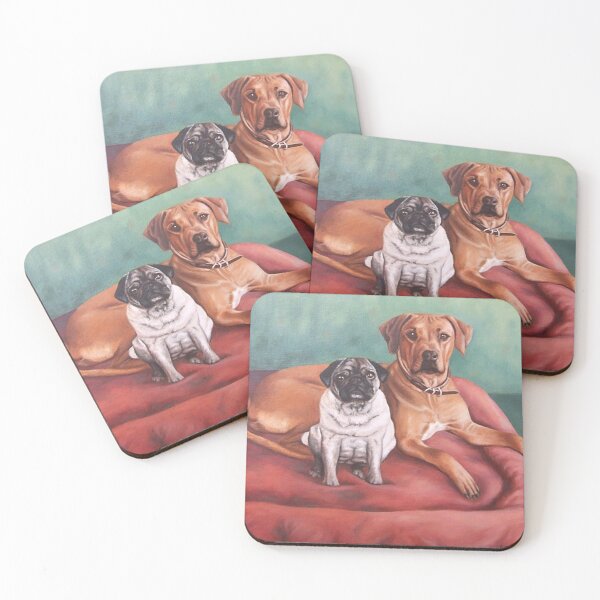 Item preview, Pug and Rhodesian Ridgeback designed and sold by Arts & Dogs.