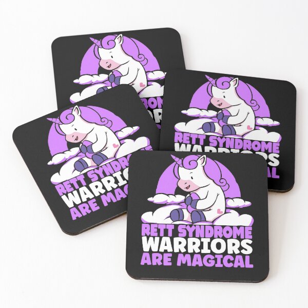 Item preview, Rett Syndrome Rett Syndrome Awareness Purple Ribbon Unicorn designed and sold by TerrellOneal.