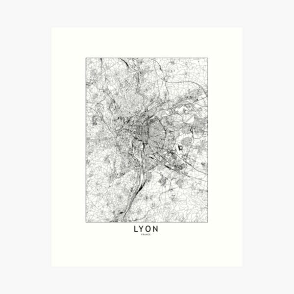 france map,lyon,nice,marseille,paris,toulouse Poster for Sale by  BalloonLand