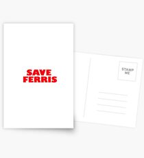 Rette Ferris - Ferris Buellers Ruhetag Postkarten