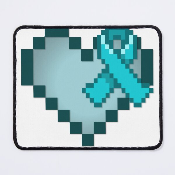 Item preview, PCOS Awareness pixel heart designed and sold by Purpledemon16.