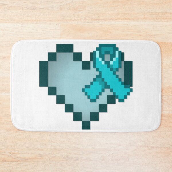 Item preview, PCOS Awareness pixel heart designed and sold by Purpledemon16.