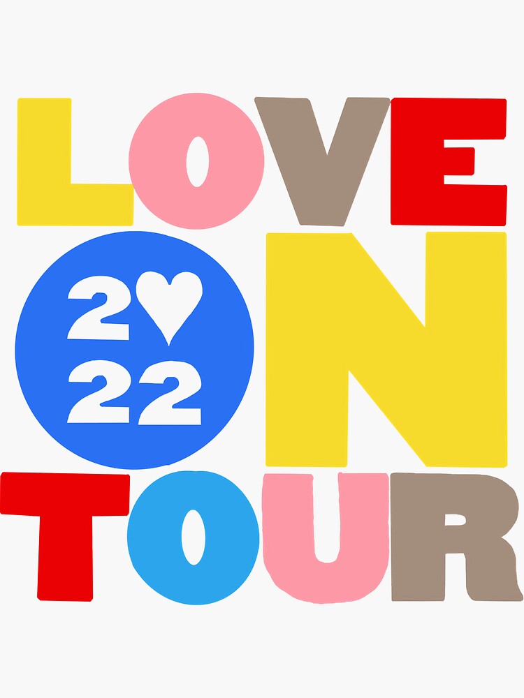 "Love on tour logo" Sticker for Sale by TaylorChaltha1 Redbubble