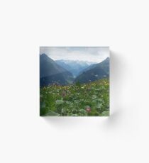 Wilde Blumen Acrylblock
