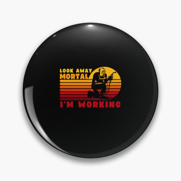 Item preview, Look Away Mortal I'm Working vintage sunset Father's Day gift designed and sold by MouDantArts.