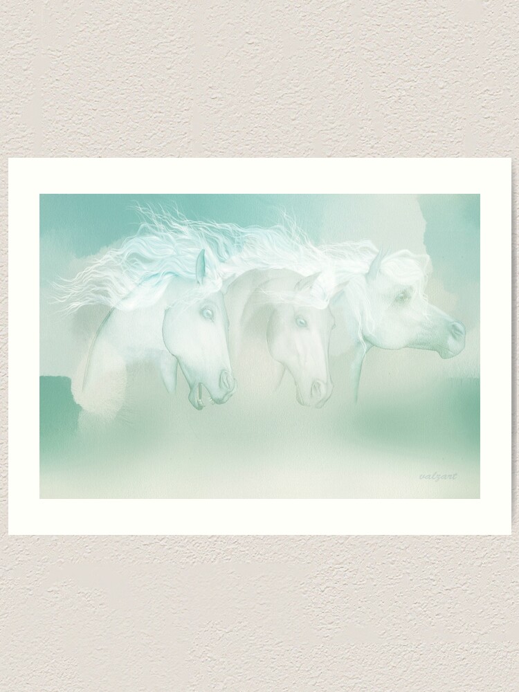 Alternate view of Silver Manes Art Print