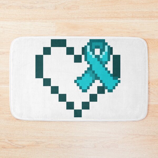 Item preview, PCOS Awareness pixel heart designed and sold by Purpledemon16.