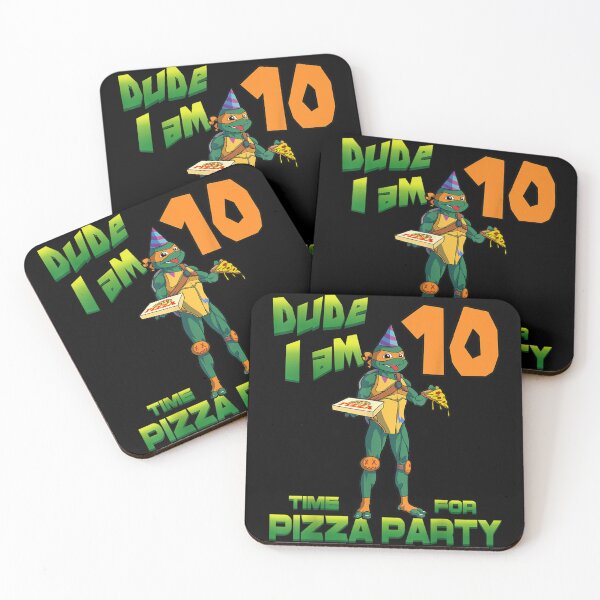 Item preview, Dude I am 10 Yrs Old Michelangelo Pizza Birthday Party designed and sold by AnnaNielsen47.