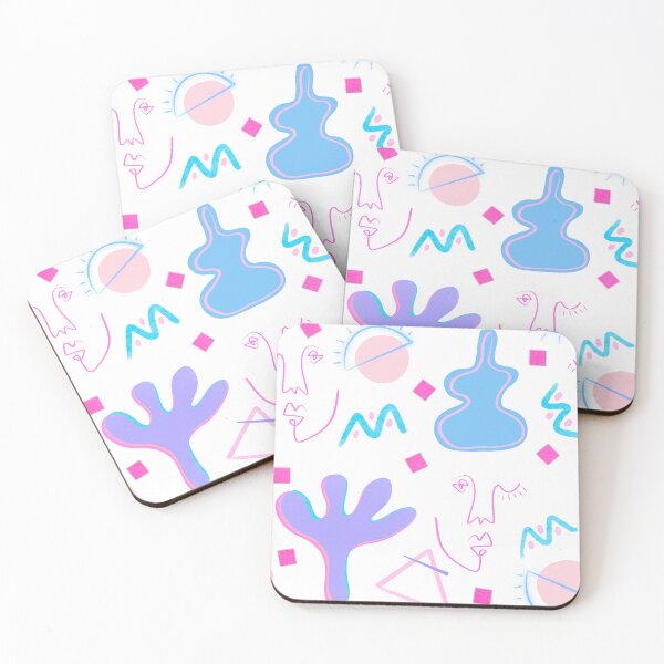 Item preview, Matisse Inspired Blue and Pink Print  designed and sold by Sunfleur-Studio.
