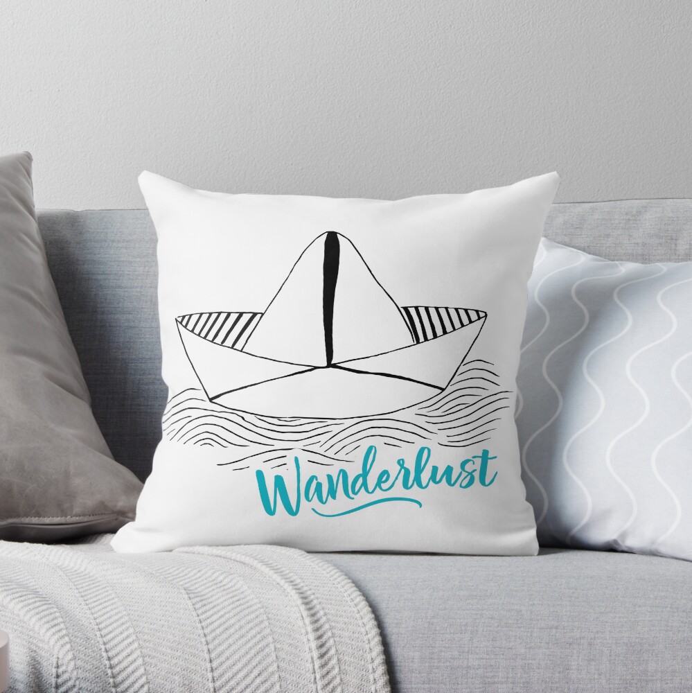Wanderlust - Travel addiction Throw Pillow