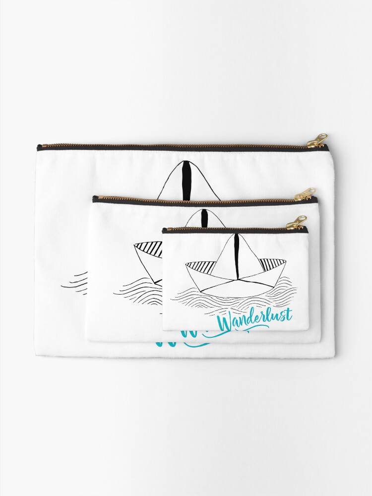 Alternate view of Wanderlust - Travel addiction Zipper Pouch