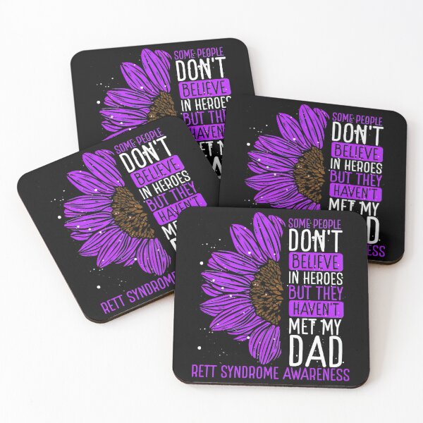 Item preview, Rett Syndrome Rett Syndrome Awareness Ribbon Dad Warrior designed and sold by TerrellOneal.