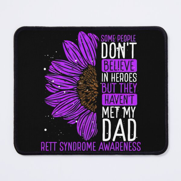 Item preview, Rett Syndrome Rett Syndrome Awareness Ribbon Dad Warrior designed and sold by TerrellOneal.