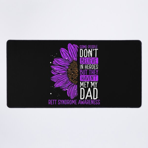 Item preview, Rett Syndrome Rett Syndrome Awareness Ribbon Dad Warrior designed and sold by TerrellOneal.