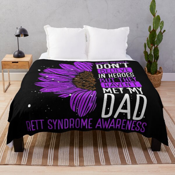 Item preview, Rett Syndrome Rett Syndrome Awareness Ribbon Dad Warrior designed and sold by TerrellOneal.